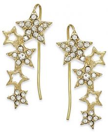 Bar III Gold-Tone Pavé Stars Ear Crawler at Macys