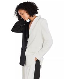 Bar III Nicole Williams English Colorblocked Blazer Created for Macys - Macys at Macys