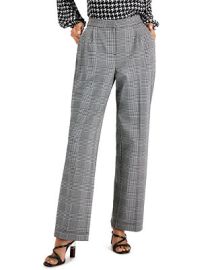 Bar III Womens Pleated Plaid Wide-Leg Pants Created for Macys Reviews - Pants Capris - Women - Macys at Macys