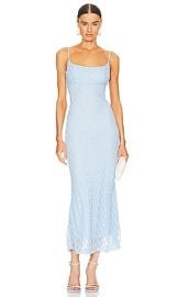 Bardot Adoni Mesh Midi Dress In Cornflower at Revolve