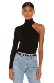 Bardot Asymmetric Sleeve Knit Top at Revolve