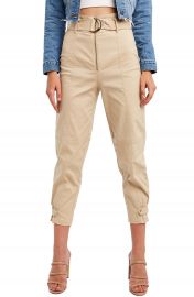 Bardot Belted Crop Pants   Nordstrom at Nordstrom