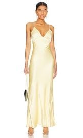 Bardot Capri Diamonte Slip Dress In Canary Yellow at Revolve