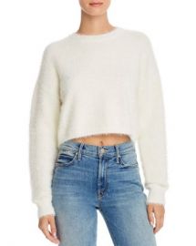 Bardot Cropped Fluffy Sweater Women - Bloomingdale s at Bloomingdales