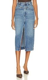 Bardot Jonah Midi Denim Skirt In Vintage at Revolve