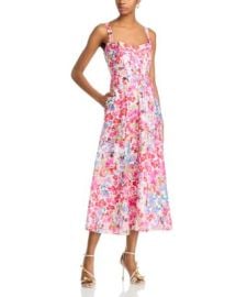 Bardot Lilah Corset Midi Dress Bloomingdales at Bloomingdales