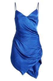 Bardot Oceana Asymmetric Handkerchief Hem Dress in Royal Blue  at Nordstrom