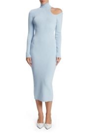 Bardot Olesa Asymmetric Turtleneck Long Sleeve Dress at Nordstrom
