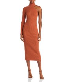 Bardot One Sleeve Turtleneck Dress Bloomingdales at Bloomingdales