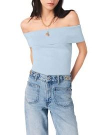 Bardot Rib Knit Top at Bloomingdales