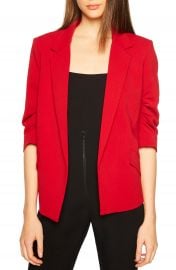 Bardot Ruched Sleeve Blazer at Nordstrom