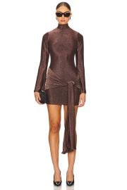Bardot Seraphina Tie Front Dress In Bronze at Revolve