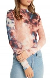 Bardot Tie Dye Mesh Top   Nordstrom at Nordstrom