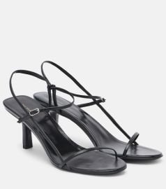 Bare leather sandals at Mytheresa