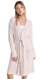 Barefoot Dreams Cozychic Lite Ribbed Robe Faded Rose/Pearl L/XL at Shopbop