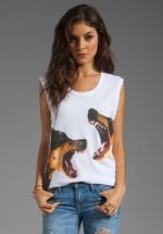 Barking doberman tee at Revolve