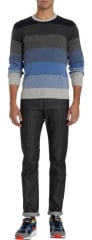 Barneys New York Multi Stripe Sweater at Barneys Warehouse