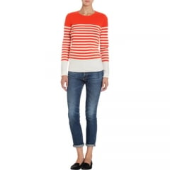 Barneys New York Striped Crewneck Sweater at Barneys