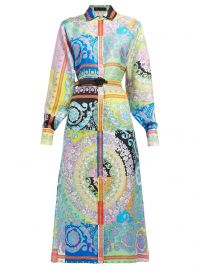 Barocco-print silk-twill shirtdress at Matches