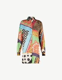 Baroque Printed Silk Shirt The Kooples at Selfridges