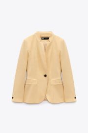 Basic Inverted Lapel Blazer at Zara