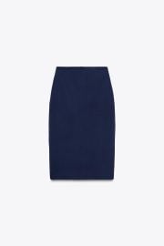 Basic Knit Midi Skirt at Zara