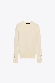 Basic Plain Knit Jumper at Zara