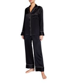 Basic Satin Pajama Set at Neiman Marcus