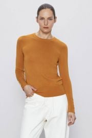 Basic knit sweater at Zara