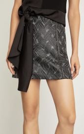 Basket Weave Jacquard Mini Skirt at BCBGMAXAZRIA