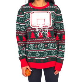 Basketball Net 3D Ugly Christmas Sweater at Ugly Christmas Sweaters