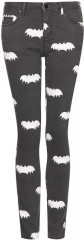 Bat Print Jeans at Topshop