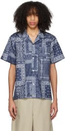 Bather Navy Bandana Shirt at Ssense