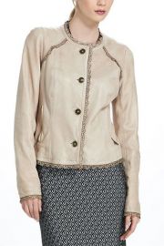 Battenburg Leather Jacket at Anthropologie