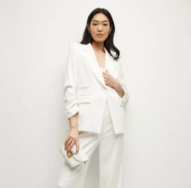 Battista Dickey Jacket in Ivory at Veronica Beard