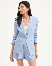 Battista Dickey Jacket in Sky Blue at Veronica Beard