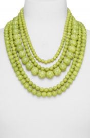 BaubleBar  Globe  Multistrand Beaded Necklace at Nordstrom