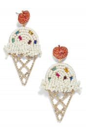 BaubleBar Beaded Ice Cream Cone Earrings   Nordstrom at Nordstrom