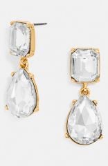 BaubleBar and39Divaand39 Drop Earrings in Clear at Nordstrom