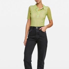 Baum Und Pferdgarten Tops Janita Checkprint Polo Shirt Poshmark at Poshmark