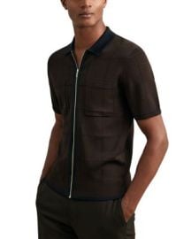 Baxter Zip Front Short Sleeve Shirt at Bloomingdales