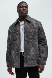 Bayswater Vintage Quilted Button Up Shirt - Blackcombo Fashion Nova at Fashion Nova