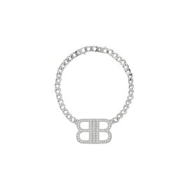 Bb 20 Necklace in Silver Balenciaga US at Balenciaga