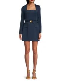 Bcbg Belted Sheath Minidress in Indigo at Saks Off 5th