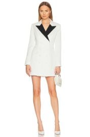 WornOnTV: Adrienne’s white blazer dress on E! News | Adrienne Houghton ...