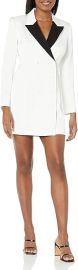 Bcbgmaxazria Peak Lapen Blazer dress at Amazon