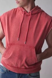 Bdg Bonfire Cutoff Cropped Hoodie Sweatshirt at Urban Outfitters
