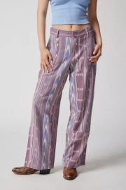 Bdg Rae Linen Printed Cargo Pant at Urban Outfitters