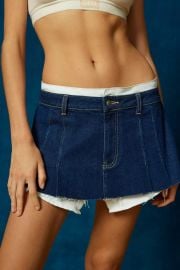 Bdg Sammi Layered Denim Micro Mini Skirt at Urban Outfitters