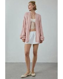 Bdg Skylar Oversized Cable Knit Cardigan at Urban Outfitters